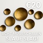 Handgemaakte 8-delige metalen wanddecoratie – unieke muurset, Ophalen of Verzenden, Zo goed als nieuw