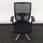 Bureaustoel RM906 netweave opnieuw gestoffeerd zwart chroom, Ergonomisch, Gebruikt, Bureaustoel, Zwart