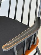Jaren 60 schommelstoel vintage spijlenstoel rocking chair, Huis en Inrichting, Fauteuils, Ophalen, Hout, Gebruikt, Vintage