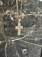 18k Witgouden Ketting met Kruis Hanger, Sieraden, Tassen en Uiterlijk, Met hanger, Wit, Ophalen of Verzenden, Zo goed als nieuw