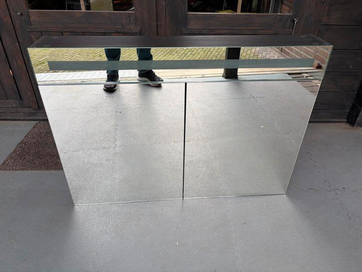 Badkamerspiegelkast met verlichting, Huis en Inrichting, Badkamer | Badkamermeubels, Gebruikt, Spiegelkast, Minder dan 100 cm