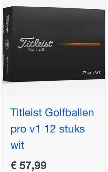 NIEUWE TITLEIST PROV1 GOLFBALLEN > NIEUW / ONGEBRUIKT beschikbaar voor biedingen
