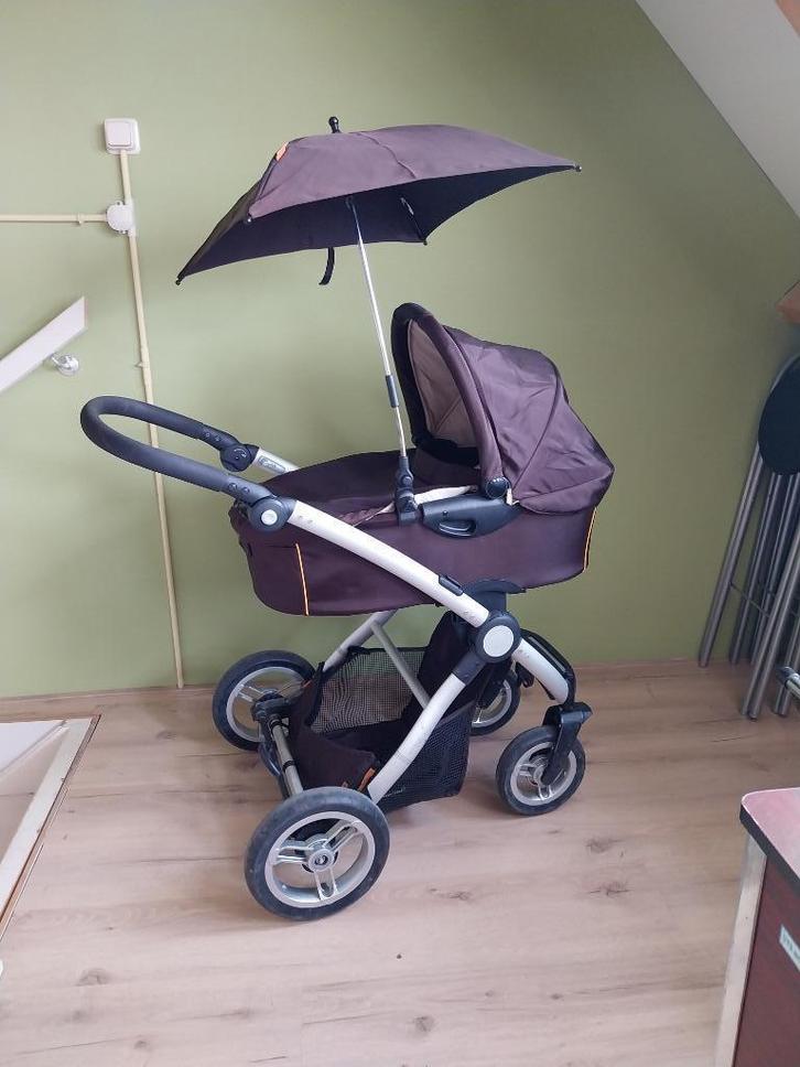 wandelwagen, Kinderen en Baby's, Kinderwagens en Combinaties, Gebruikt, Combiwagen, Mutsy, Verstelbare duwstang, Ophalen