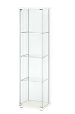 Ikea Detolf vitrinekast, Huis en Inrichting, Kasten | Vitrinekasten, Ophalen, Zo goed als nieuw, 25 tot 50 cm, 150 tot 200 cm