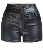 Mooie leelook short met ritsen, tm 3XL, Verzenden, Nieuw, Zwart, Kort
