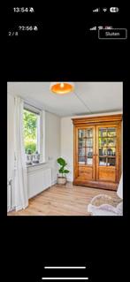 Antieke eiken boekenkast glazen deuren, Antiek en Kunst, Ophalen