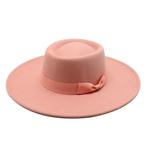 Roze fedora (hoed dames heren zomer jazz retro panama), Verzenden, Nieuw, Hoed