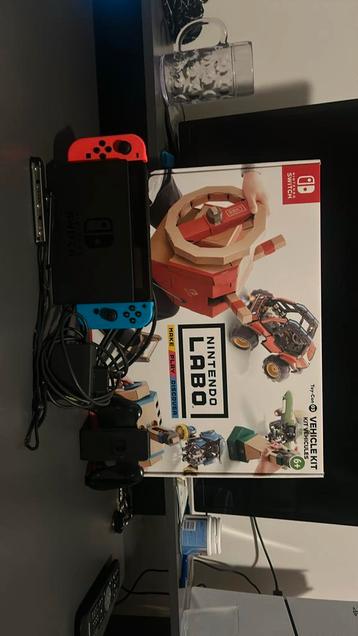 Nintendo switch + nintendo labo + joycon grip + pk mdrt dx beschikbaar voor biedingen
