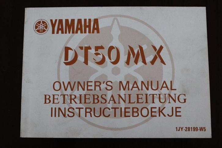 Yamaha DT50MX 1985 bromfiets instructie boek  owner's manual, Fietsen en Brommers, Handleidingen en Instructieboekjes, Gebruikt