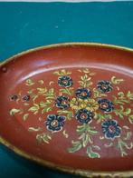 Dienblad / schaal, antiek van aluminium met Hindelooper schi, Ophalen of Verzenden, 'T Olde Gre-j, Info@toldegrej.nl, Endepoelstraat 20f Didam