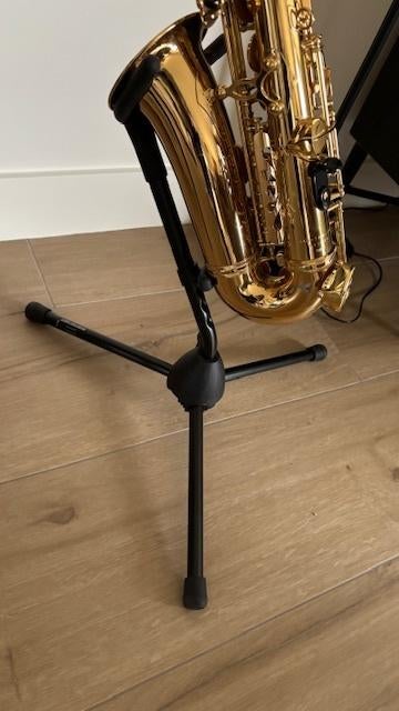 saxofoon standaard zwart mat voor altsaxofoon, Ophalen of Verzenden, Zo goed als nieuw, Overige soorten