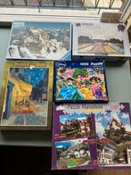 5 Puzzeldozen met 7 puzzels, Ophalen of Verzenden, 500 t/m 1500 stukjes, Zo goed als nieuw