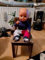 Jongenspop met slaapogen, 47 cm, Kinderen en Baby's, Speelgoed | Poppen, Ophalen of Verzenden, Gebruikt, Babypop