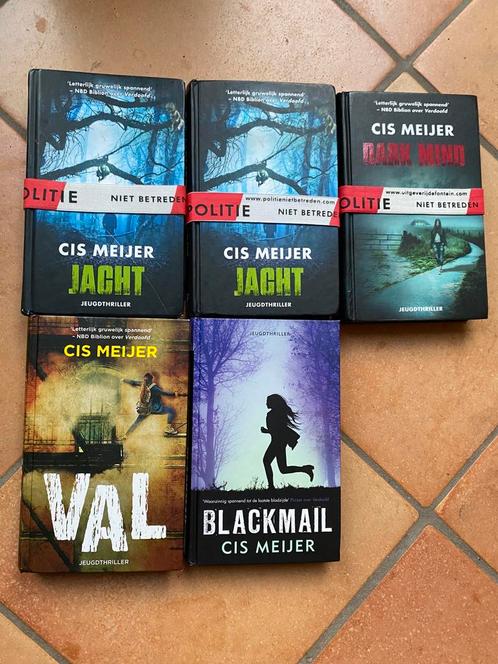 Cis Meijer jeugdthrillers boeken MET HANDTEKENING, Boeken, Kinderboeken | Jeugd | 13 jaar en ouder, Gelezen, Non-fictie, Ophalen of Verzenden
