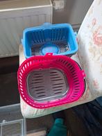 2 transportboxen, Dieren en Toebehoren, Knaagdieren en Konijnen | Hokken en Kooien, Gebruikt, Reiskooi of Transportbox, Ophalen