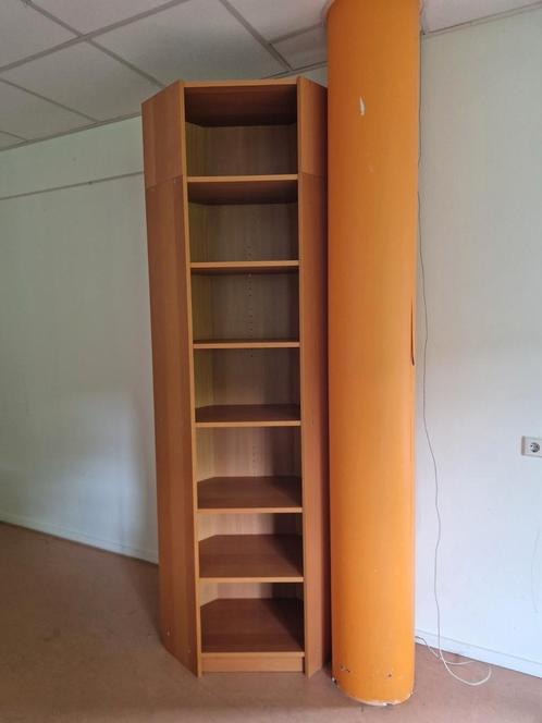 Billy / oxberg hoekkast met optionele verhoging, Huis en Inrichting, Kasten | Boekenkasten, Zo goed als nieuw, 50 tot 100 cm, 200 cm of meer