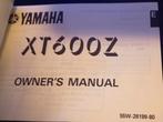 Yamaha XT600Z 55W handleiding owners manual officieel Yamaha, Motoren, Handleidingen en Instructieboekjes, Ophalen of Verzenden