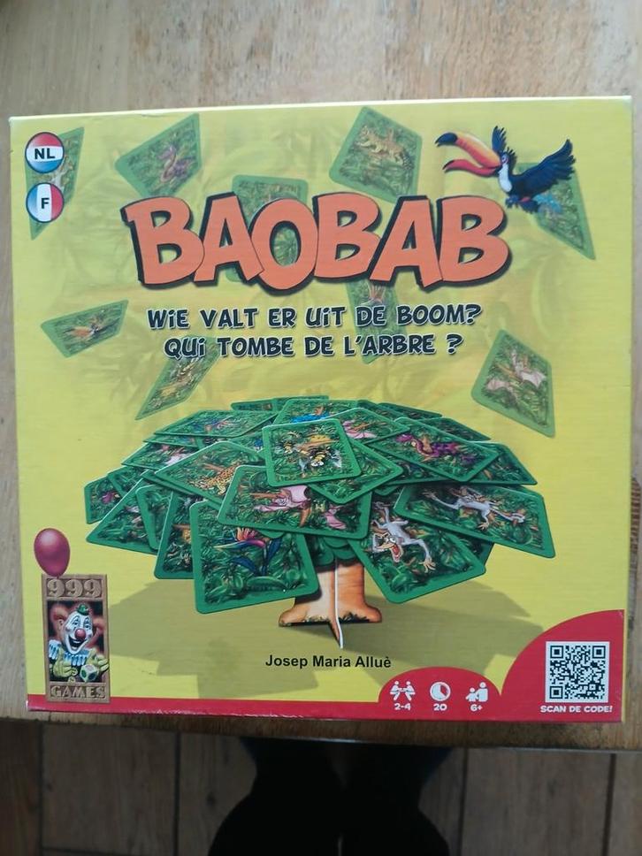 Baobab spel - 999 Games, Hobby en Vrije tijd, Gezelschapsspellen | Bordspellen, Zo goed als nieuw, Een of twee spelers, Drie of vier spelers