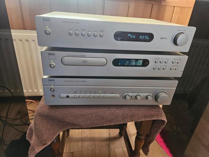 NAD Stereo Set - Tuner, CD Speler, Versterker, Audio, Tv en Foto, Stereo-sets, Gebruikt, Cd-speler, Tuner of Radio, Denon, Losse componenten