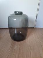 Grote antraciete vaas, Huis en Inrichting, Woonaccessoires | Vazen, Ophalen, Overige kleuren, Minder dan 50 cm, Glas
