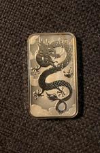 Rectangle Dragon 2019 1 oz zilverbaar, Ophalen of Verzenden, Zilver