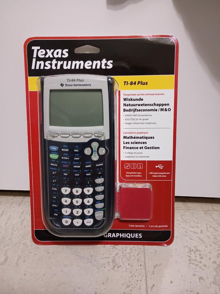 Texas TI-84 Plus Rekenmachine, Ophalen, Nieuw