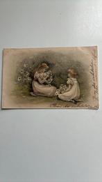 Kinderen plukken margrieten. 1905, Verzamelen, Ansichtkaarten | Themakaarten, Ophalen of Verzenden, Voor 1920, Kinderen