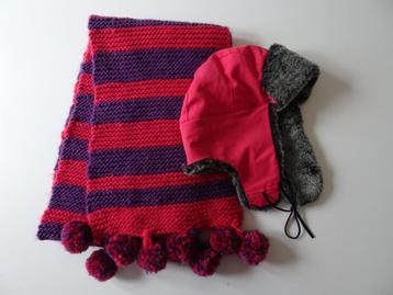 Killy muts en sjaal sherpa kamikaze wintersport roze teddy beschikbaar voor biedingen