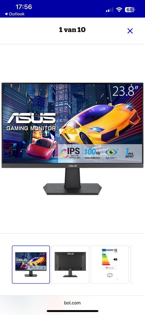 Asus gaming monitor, Computers en Software, Monitoren, Zo goed als nieuw, HDMI, Gaming, IPS, Full HD, Ophalen