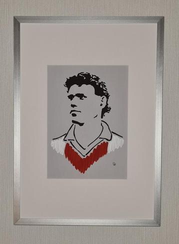 Marco van Basten B (linodruk in aluminium lijst) beschikbaar voor biedingen