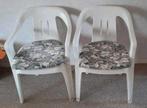 2 tuinstoelen met zitkussentjes., Ophalen, Gebruikt