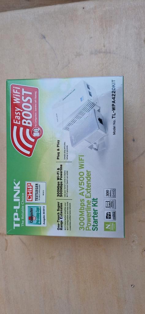 TP-Link AV500 WiFi Powerline Extender Starter Kit, Computers en Software, Powerlines, Zo goed als nieuw, Ophalen of Verzenden