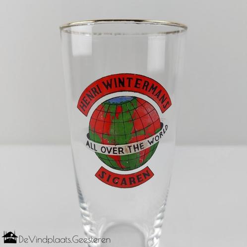 Bierglas Henri Wintermans Sigaren, Verzamelen, Merken en Reclamevoorwerpen, Zo goed als nieuw, Gebruiksvoorwerp, Ophalen of Verzenden