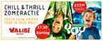 17.50 korting voor 2 pers Walibi, Tickets en Kaartjes, Twee personen, Kortingsbon, Pretpark