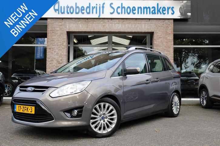Ford Grand C-Max 1.6 EcoBoost Lease Titanium TREKHAAK CAMERA, Auto's, Ford, Bedrijf, Te koop, Grand C-Max, ABS, Achteruitrijcamera