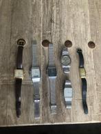 6 Vintage Horloges Seiko Citizen Orient Pontiac Lip Sanyo, Sieraden, Tassen en Uiterlijk, Horloges | Antiek, Staal, Seiko, Met bandje