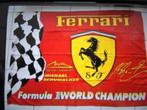 Formule 1 Ferrari vlag 137x98 cm, Schumacher world champion, Verzenden, Nieuw