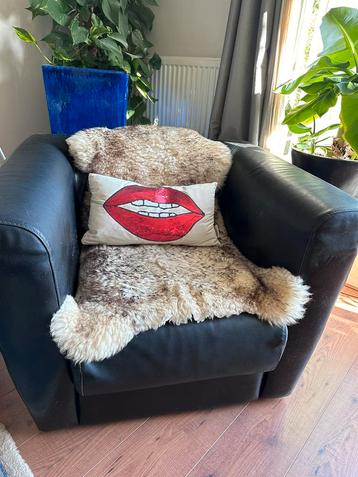 GRATIS AFHALEN twee leren stoelen.