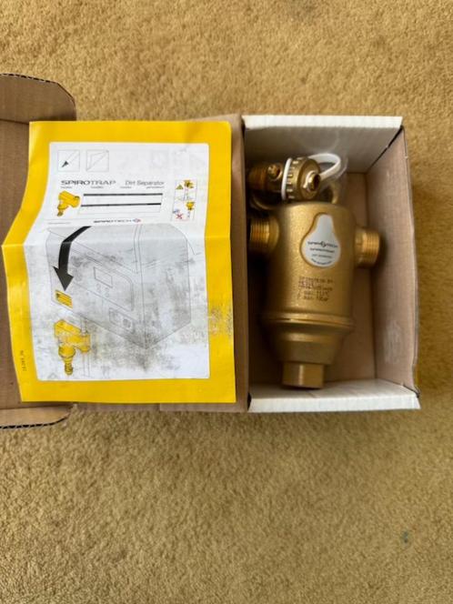Spirotrap vuilafscheider horizontaal Spirotech NIEUW, Doe-het-zelf en Verbouw, Verwarming en Radiatoren, Nieuw, Overige typen