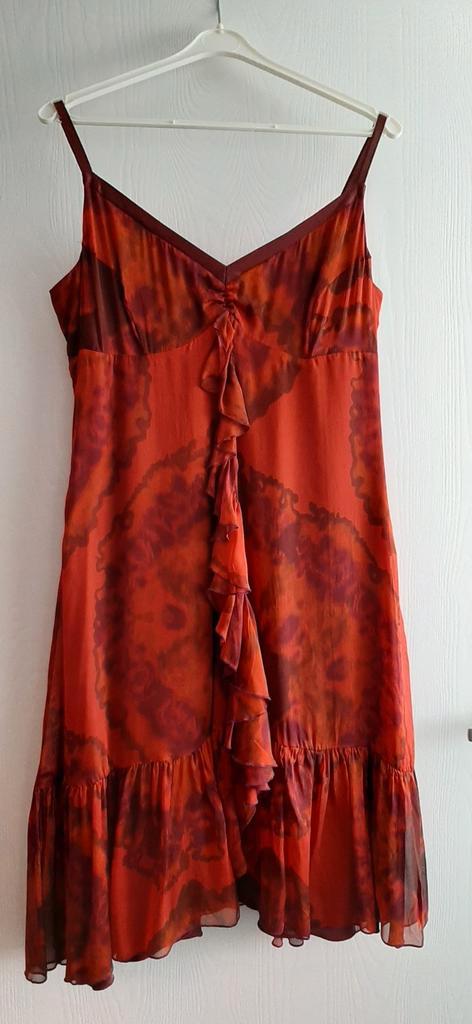 Steps gevoerde elegante jurk, 100% zijde. Mt. 42. Als nieuw., Kleding | Dames, Gelegenheidskleding, Zo goed als nieuw, Maat 42/44 (L)