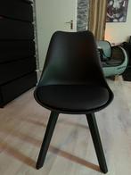 4 Eetkamerstoelen Zwart ..., Huis en Inrichting, Stoelen, Ophalen, Zwart, Industrie, Zo goed als nieuw