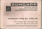 Zundapp Onderdelenlijst Automatic Typen 444 (7087z), Verzenden, Zo goed als nieuw