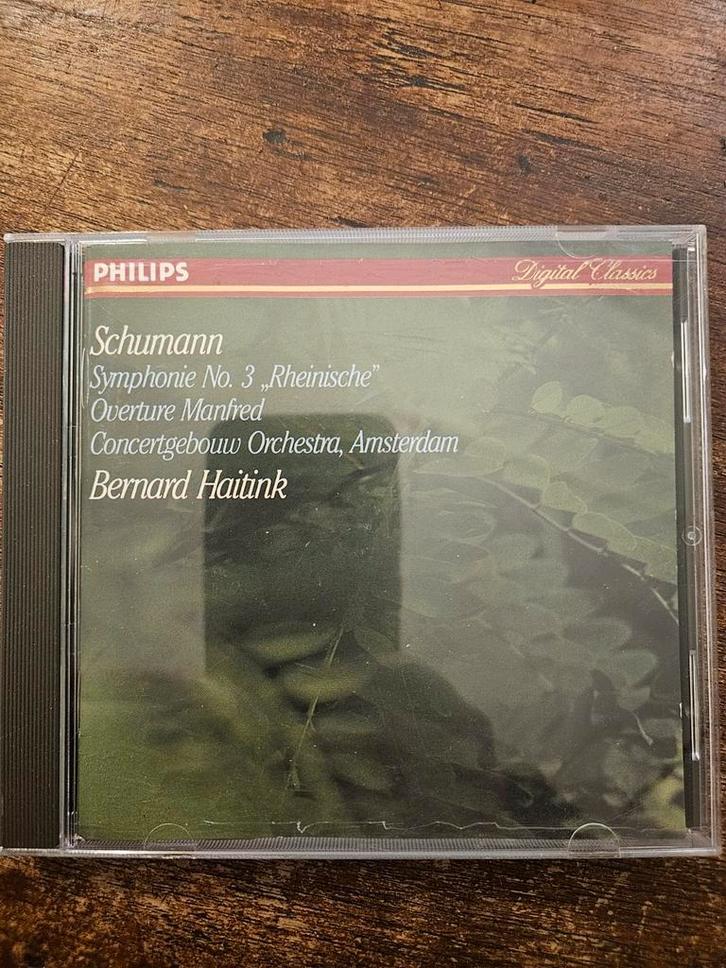 Schumann - Symfonie No. 3 - Haitink - Concertgebouw, Cd's en Dvd's, Cd's | Klassiek, Zo goed als nieuw, Orkest of Ballet, Romantiek