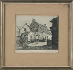 Joh. D. Scherft (1891-1969) Straatje te Katwijk, Antiek en Kunst, Ophalen