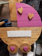 Geboortebord kinderwagen hout, Kinderen en Baby's, Ophalen, Zo goed als nieuw