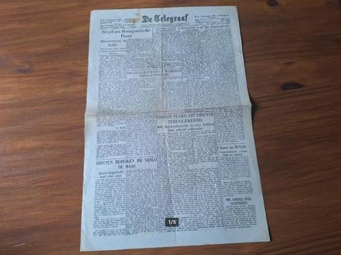 2x oorlogskrant De Telegraaf november 1944, Verzamelen, Militaria | Tweede Wereldoorlog, Nederland, Verzenden
