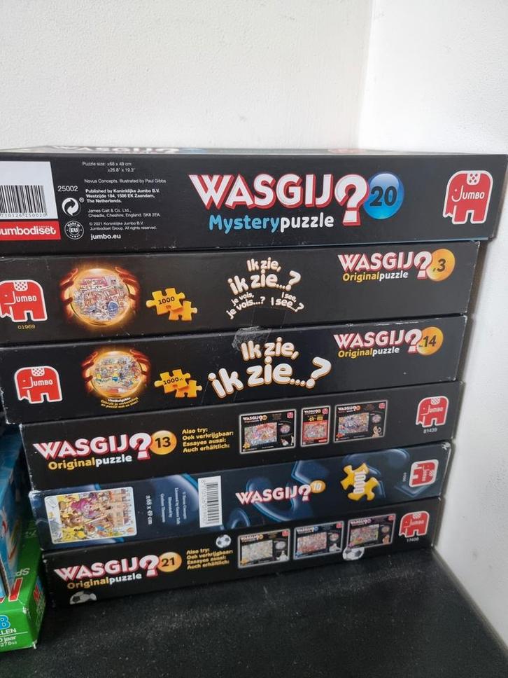 6 Wasgij Puzzels 1000 Stukjes - Compleet, Hobby en Vrije tijd, Denksport en Puzzels, Legpuzzel, 500 t/m 1500 stukjes, Ophalen