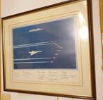 Foto Queen Elizabeth II (Schip) en Concorde + Red Arrows,, Ophalen of Verzenden