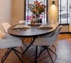 PUUUR Eetkamertafel - 180 cm lang, Huis en Inrichting, Ophalen, Gebruikt, 50 tot 100 cm, Vier personen