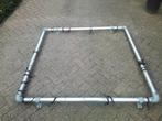 Aluminium spandoekframe ~ circa 1,50x1,50 m ~ Ø48,3., Ophalen of Verzenden, Gebruikt, Reclamebord